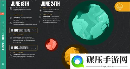 持续20天 IGN六月“游戏之夏”日程表公布