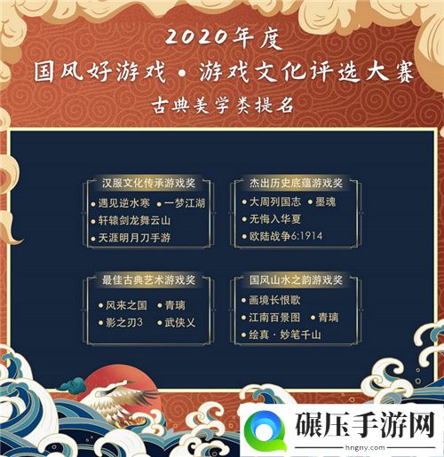 2020“国风好游戏”游戏文化评选大赛名单出炉，百款优秀文化游戏入围