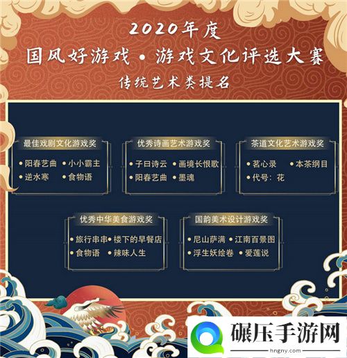 2020“国风好游戏”游戏文化评选大赛名单出炉，百款优秀文化游戏入围